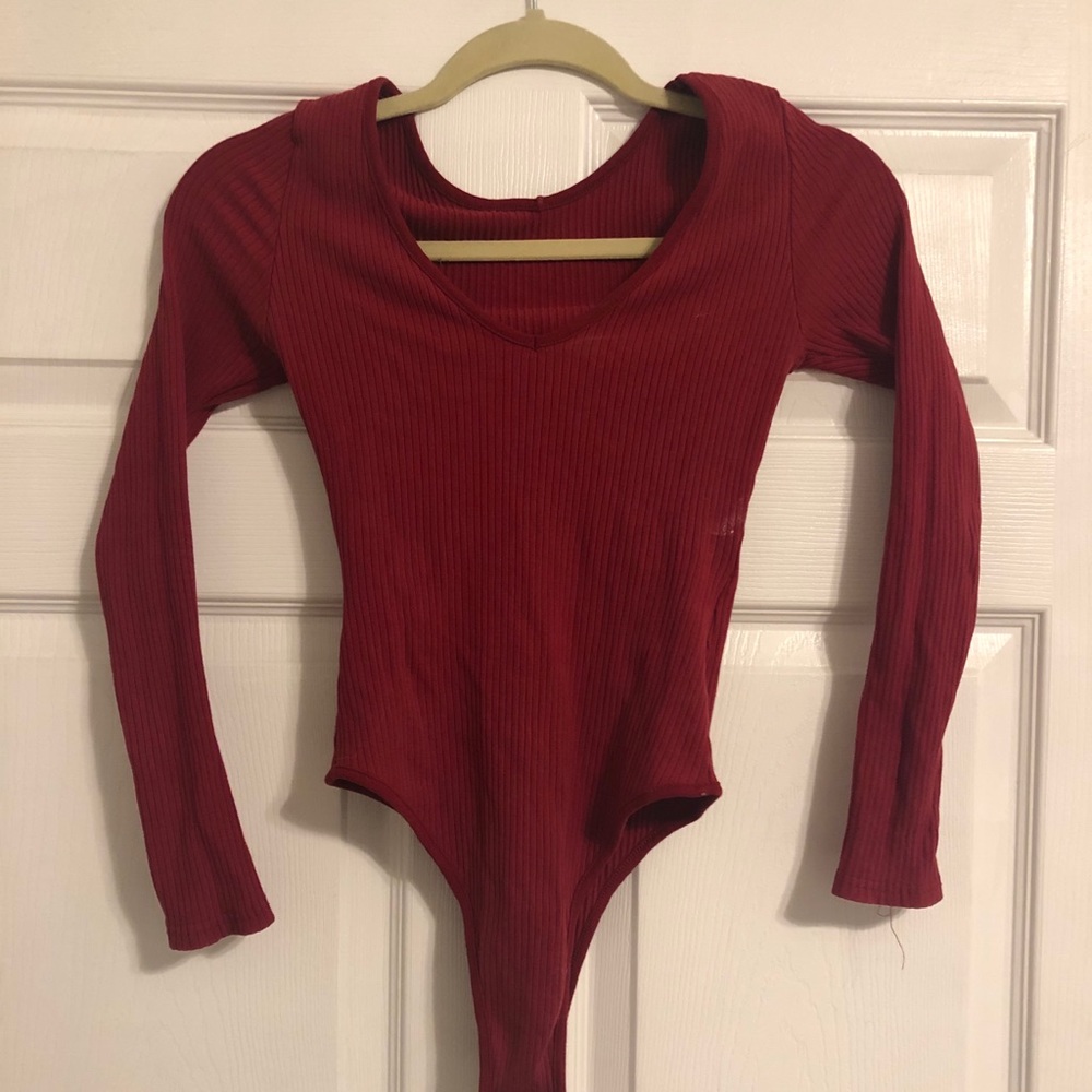 Red bodysuit